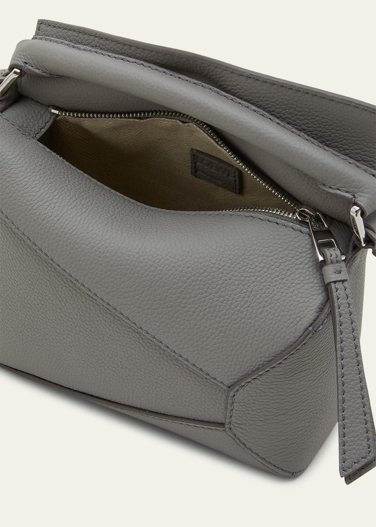 Mini Puzzle Edge Leather Shoulder Bag - 4
