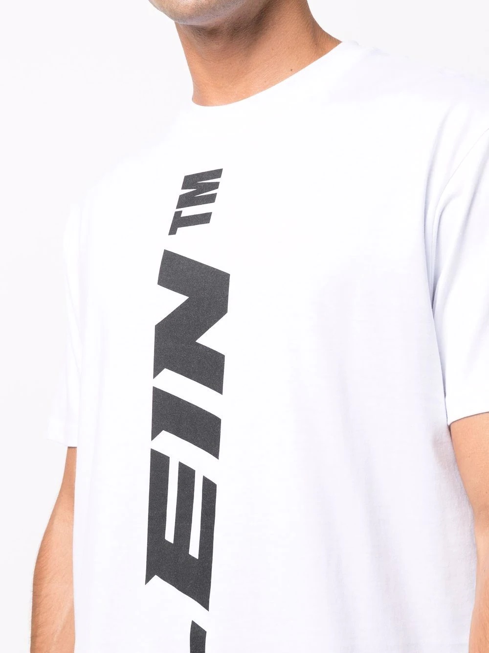 vertical logo print T-shirt - 5