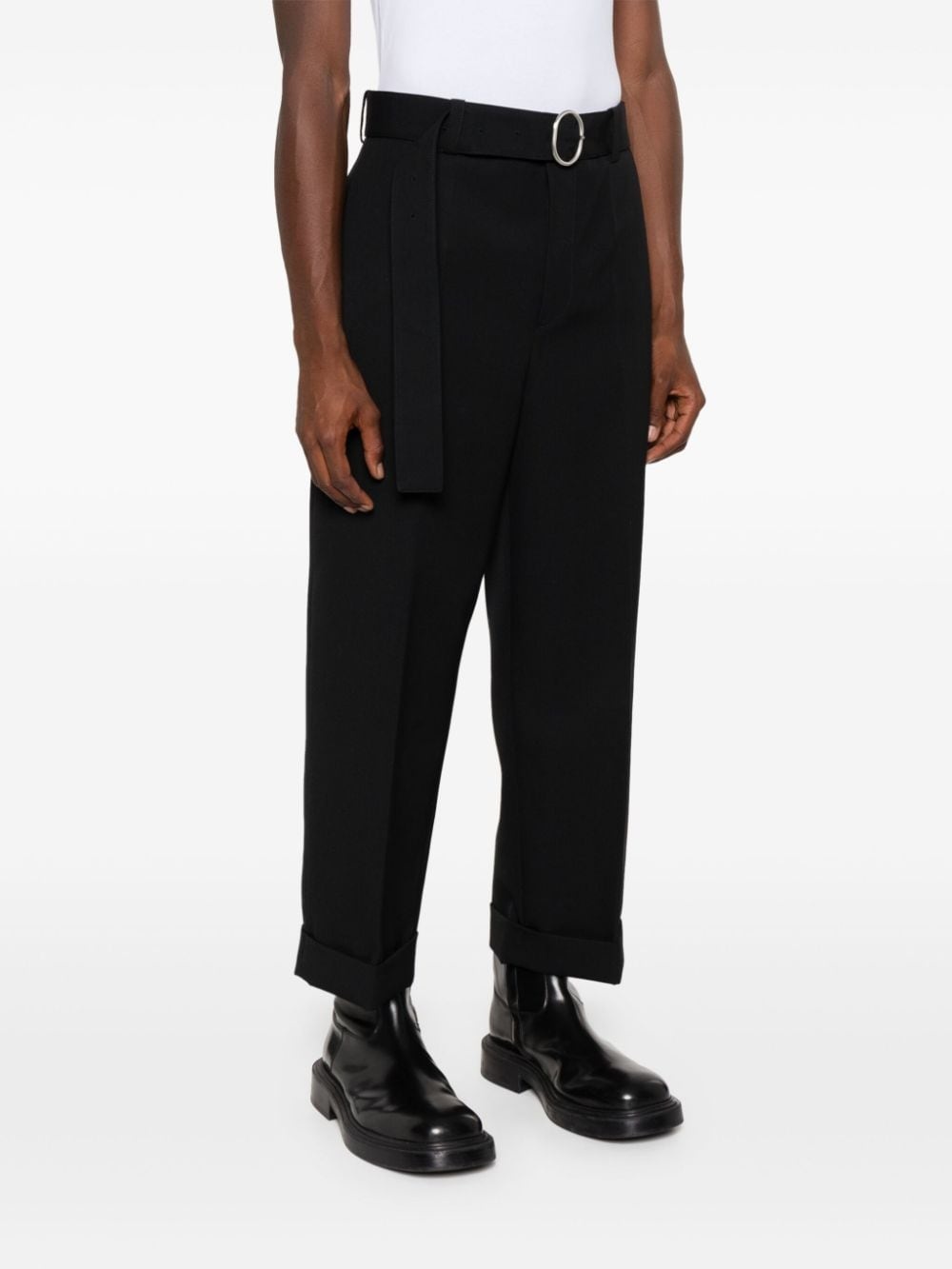 wool cropped trousers - 3