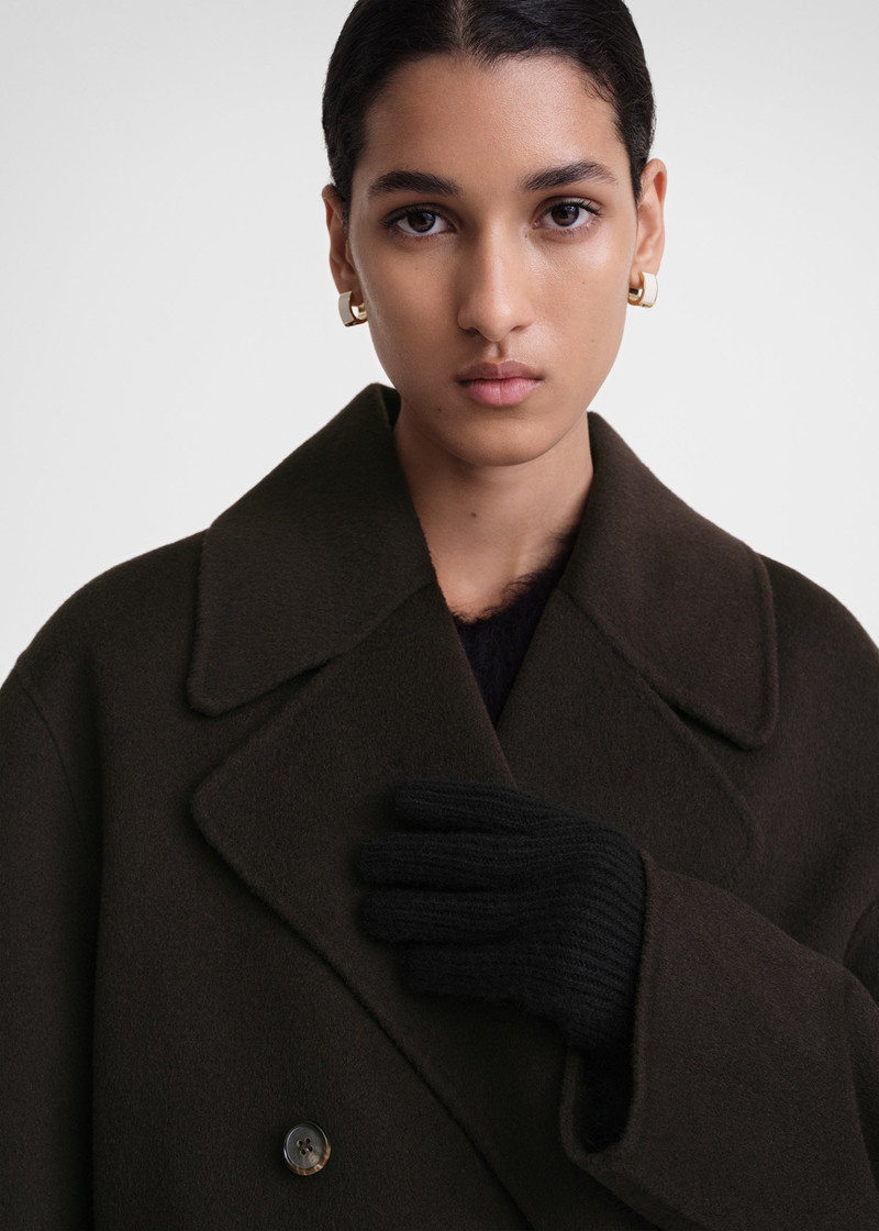 Totême Cashmere gloves black outlook