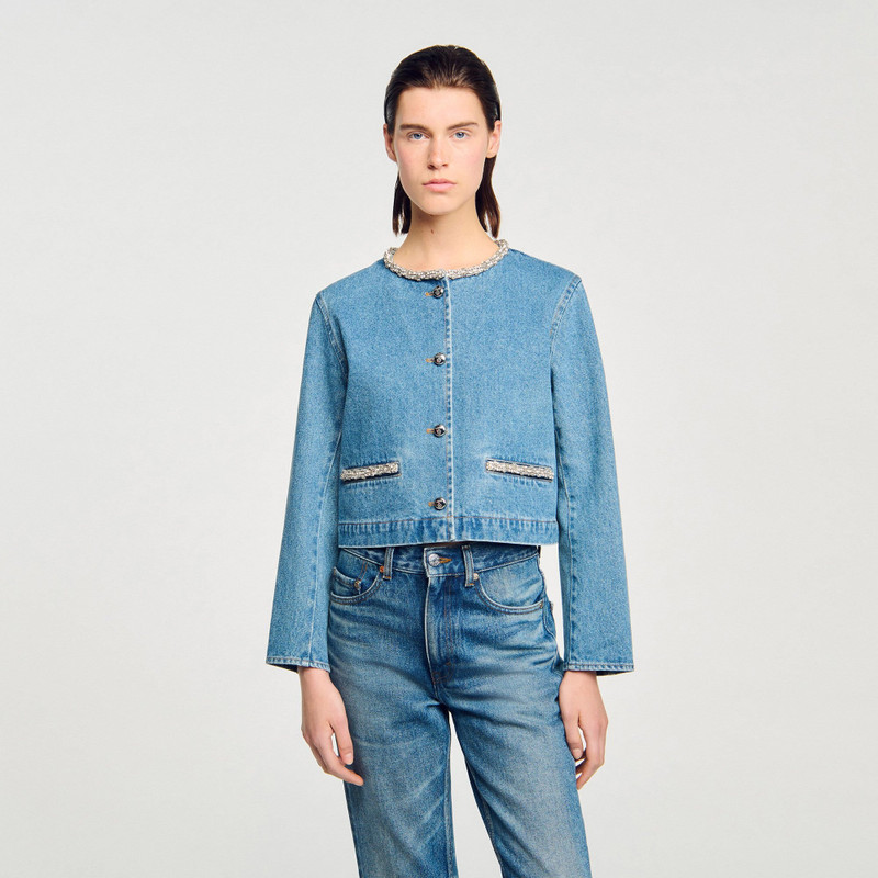 RHINESTONE DENIM JACKET 5