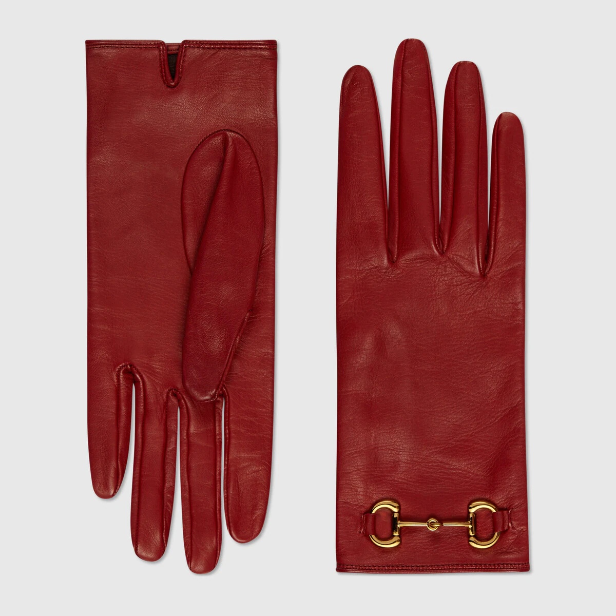 Leather gloves with Horsebit - 1