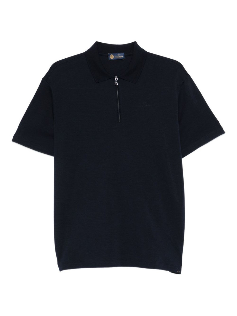 zip-neck polo shirt 1