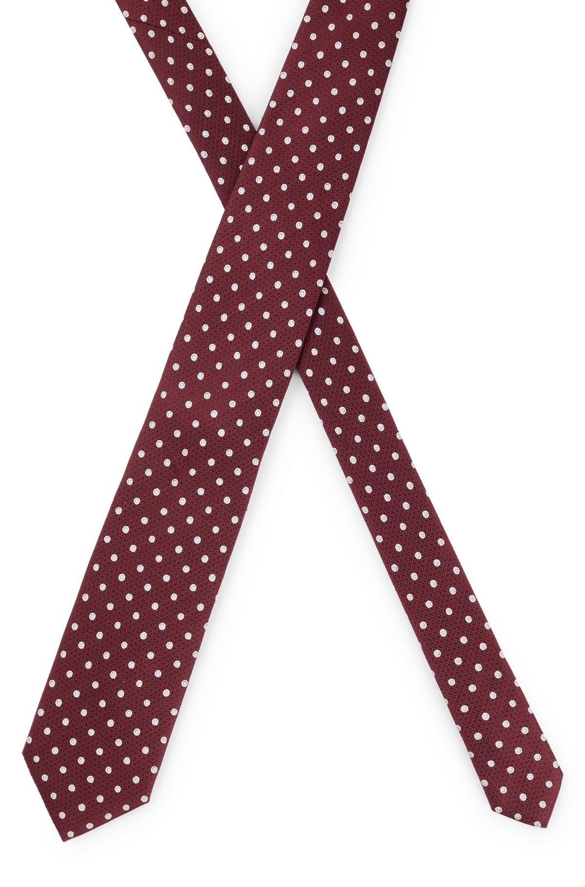 SILK-JACQUARD TIE WITH MICRO PATTERN - 4