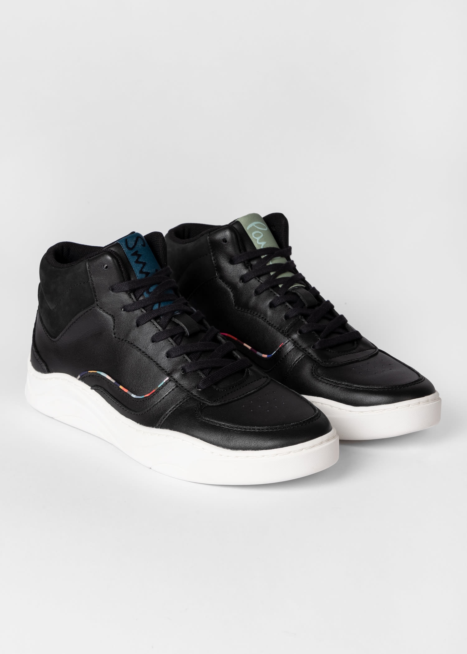 Leather 'Clem' High-Top Sneakers - 3