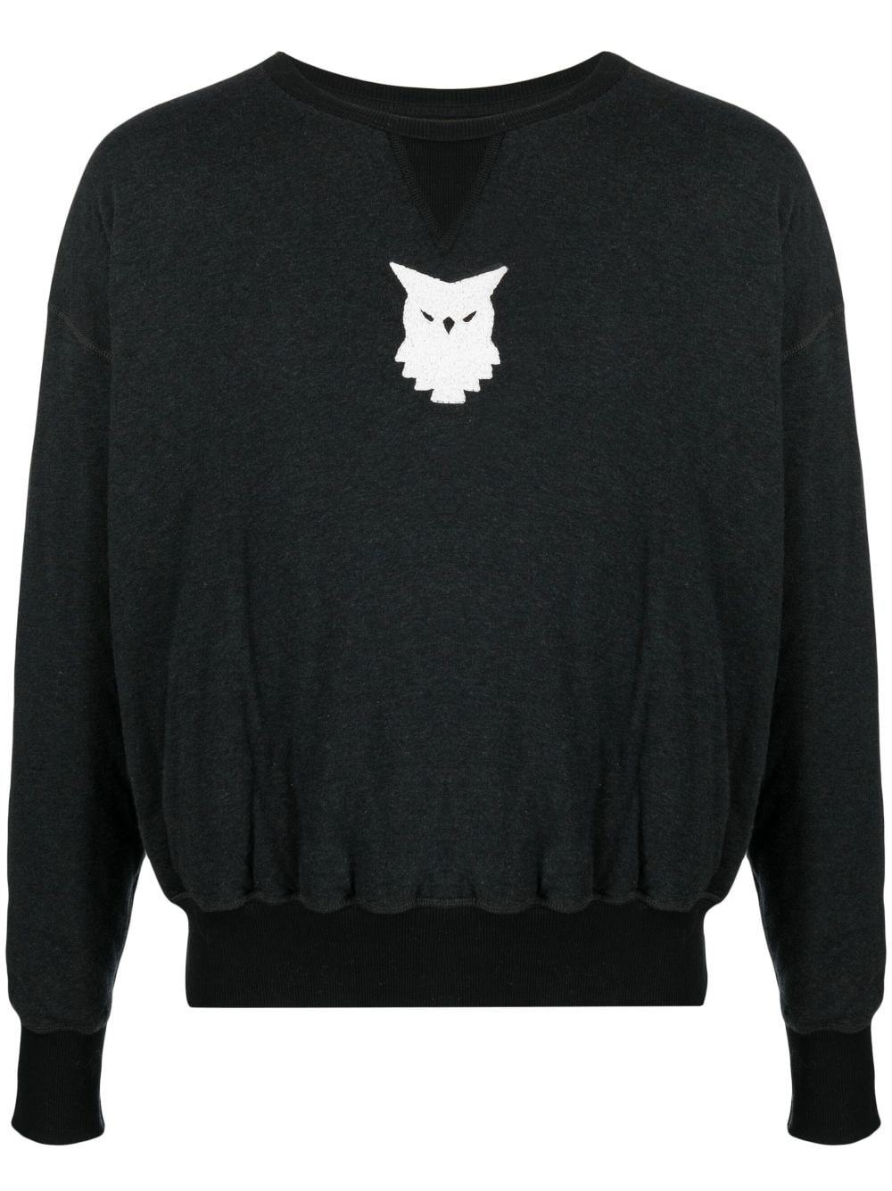 Animal Totem patch-detail sweatshirt - 1