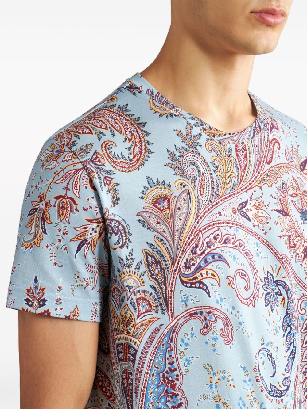 paisley-print cotton T-shirt - 4
