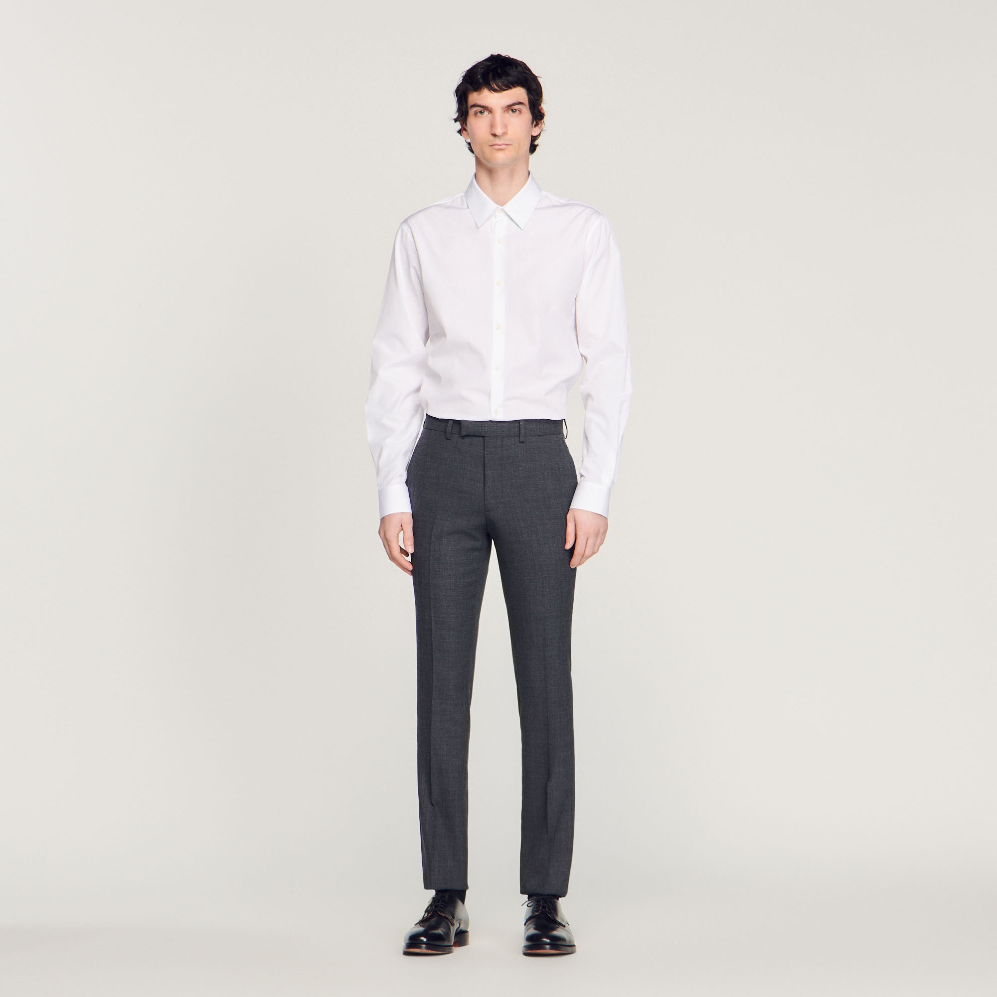 WOOL SUIT PANTS - 3