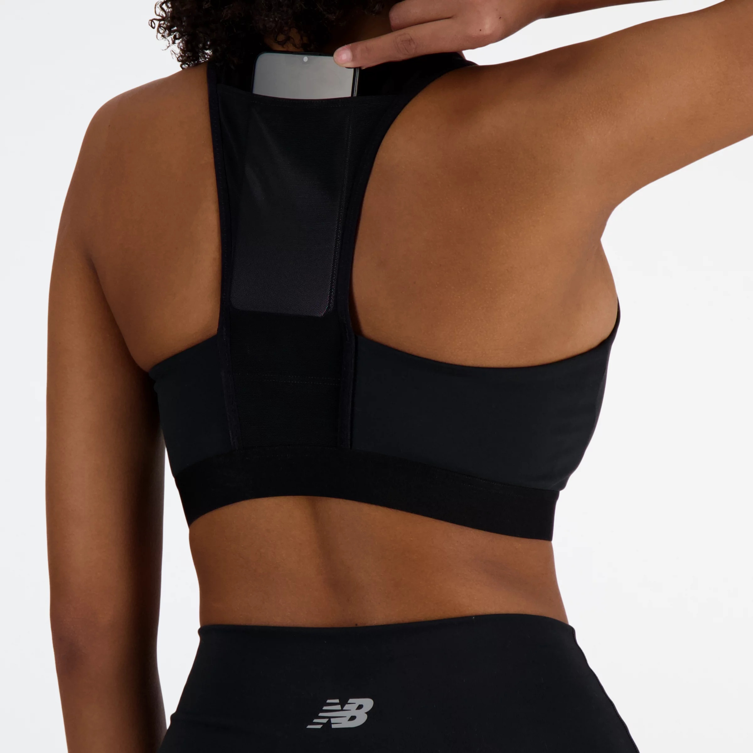 NB Sleek Medium Support Pocket Zip Front Bra - 2