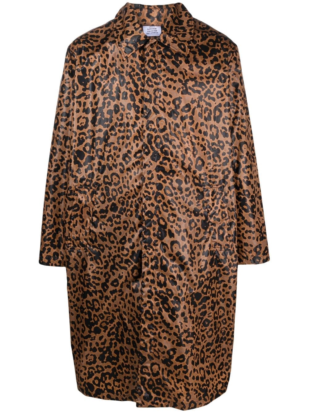 leopard-print coat - 1
