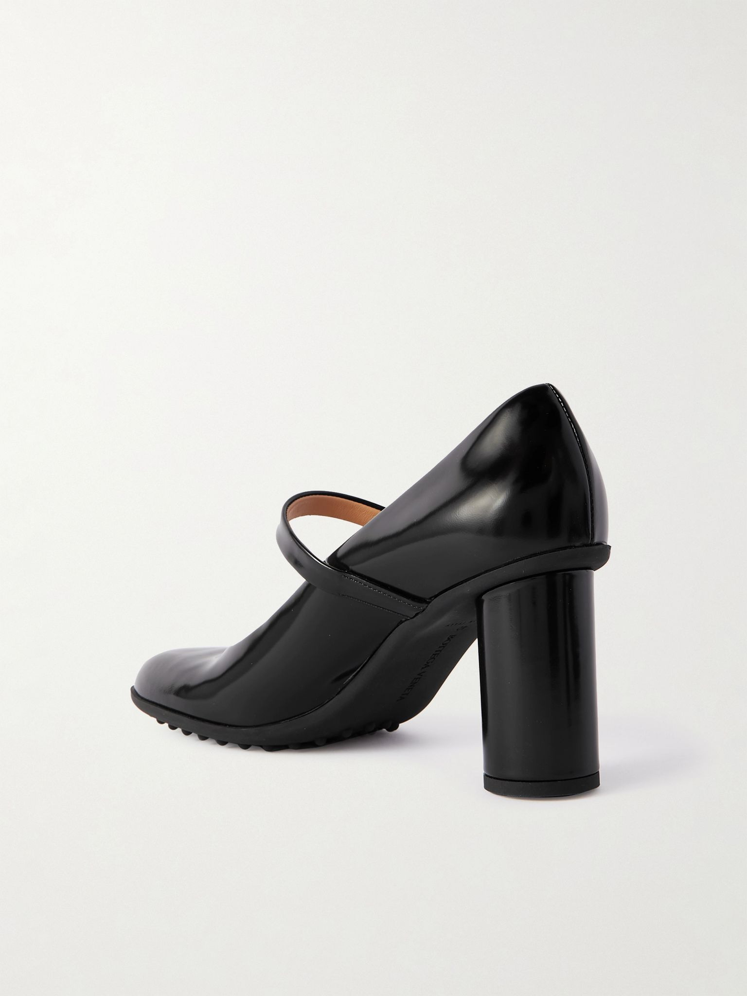 Atomic glossed-leather Mary Jane pumps Black - 3
