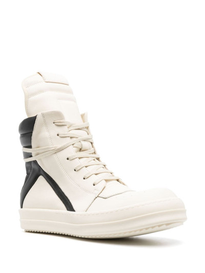 Rick Owens Moody Geobasket leather sneakers outlook