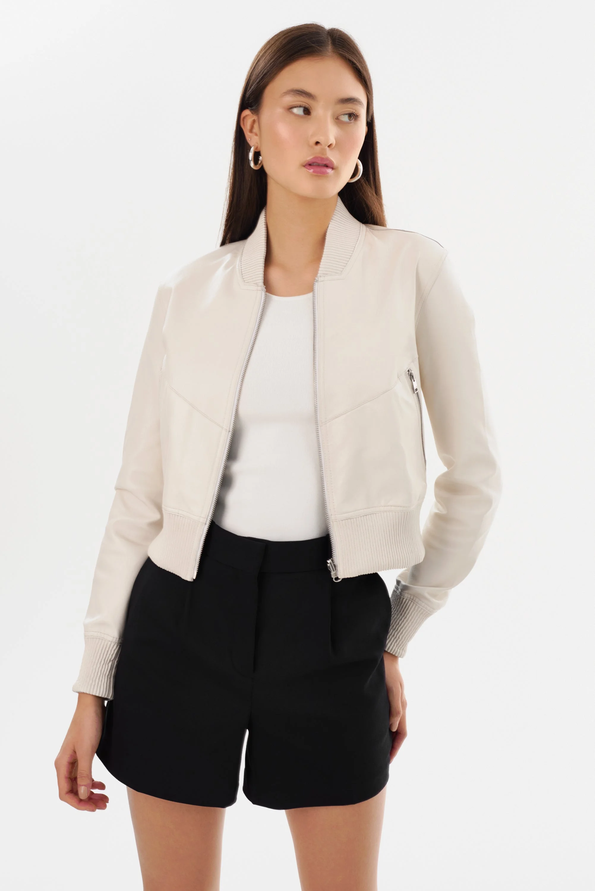 KORDELLA | Reversible Leather Bomber Jacket - 1