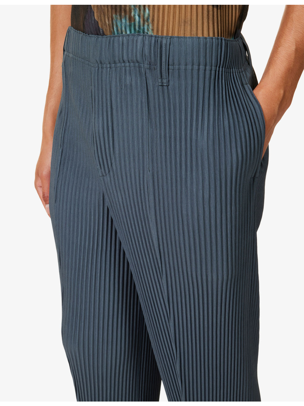 Tapered Pleated Woven Trousers - 5