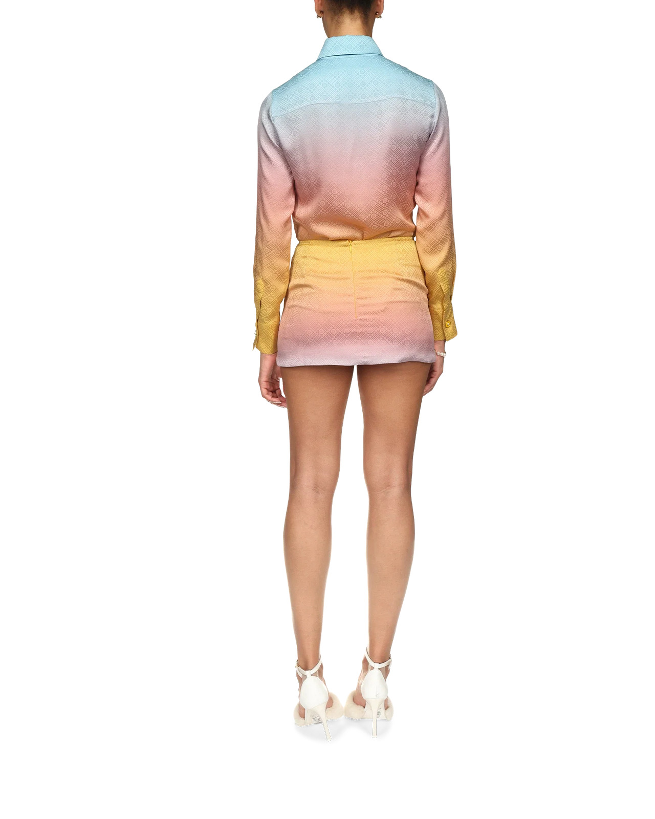 Ping Pong Gradient Silk Skirt | Casablanca Paris - 4