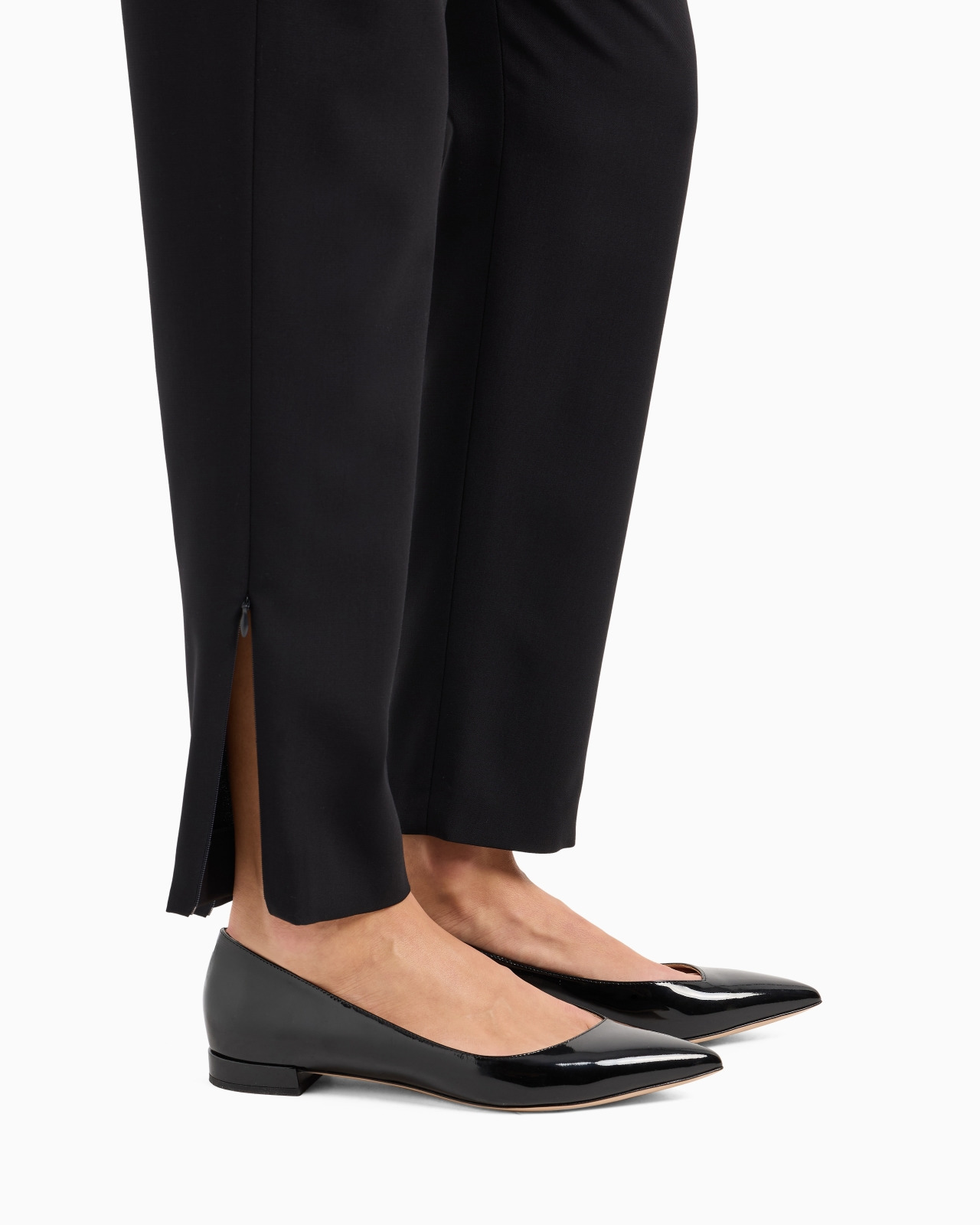 Four season cigarette pants in wool crepe - 5