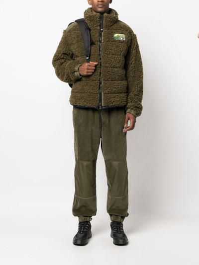 Moncler Grenoble fleece-texture padded jacket outlook