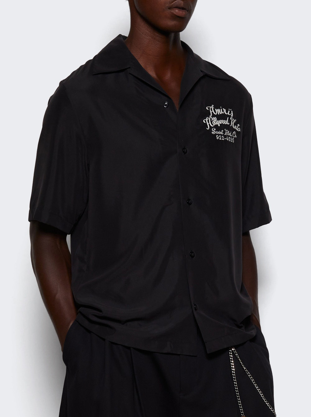 Hollywood Auto Bowling Shirt Black - 2