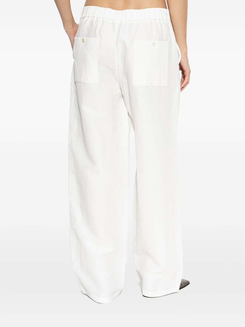 cargo-pocket tie-fastening trousers 4