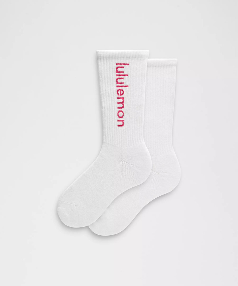 Unisex Daily Essential Crew Socks *Wordmark 1
