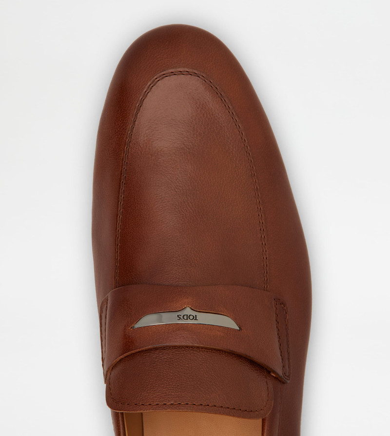 LOAFERS IN LEATHER - BROWN 5