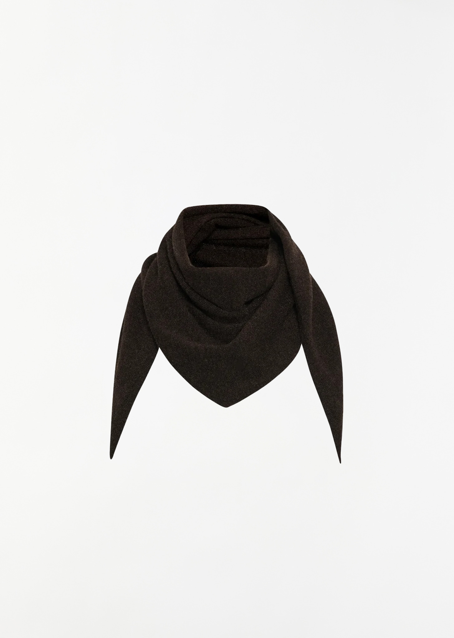 Leomine Cashmere Scarf — Brown Melange - 2