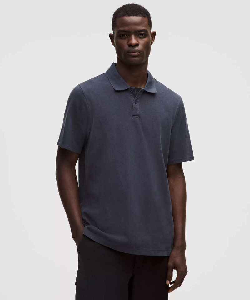 Cotton Pique Short-Sleeve Polo Shirt 1