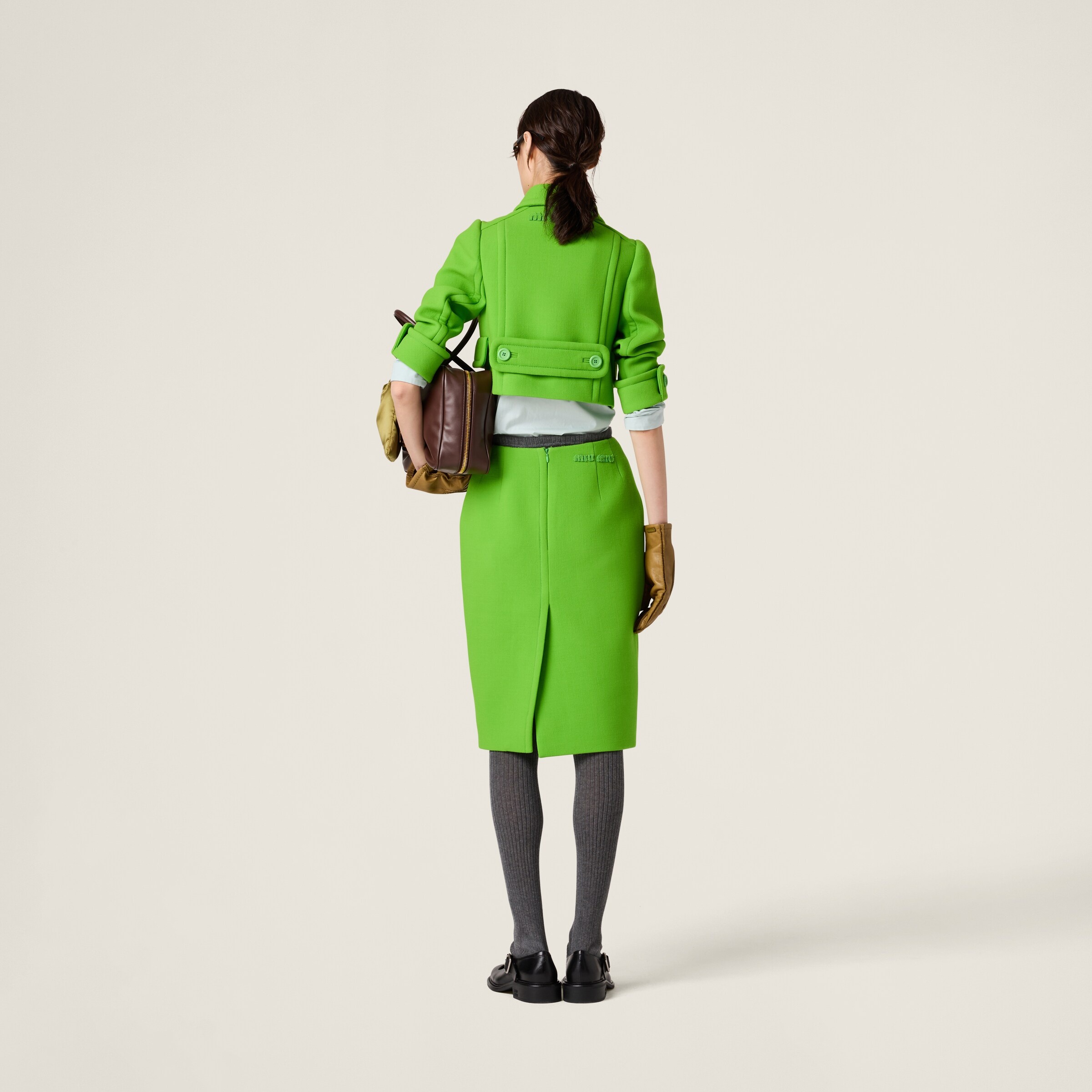 Natté pencil skirt - 3