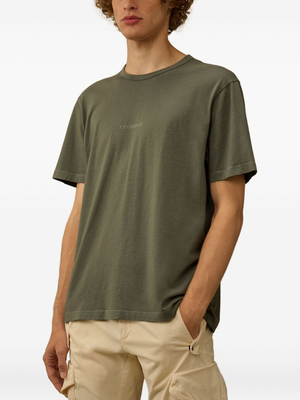 logo-print cotton T-shirt - 3