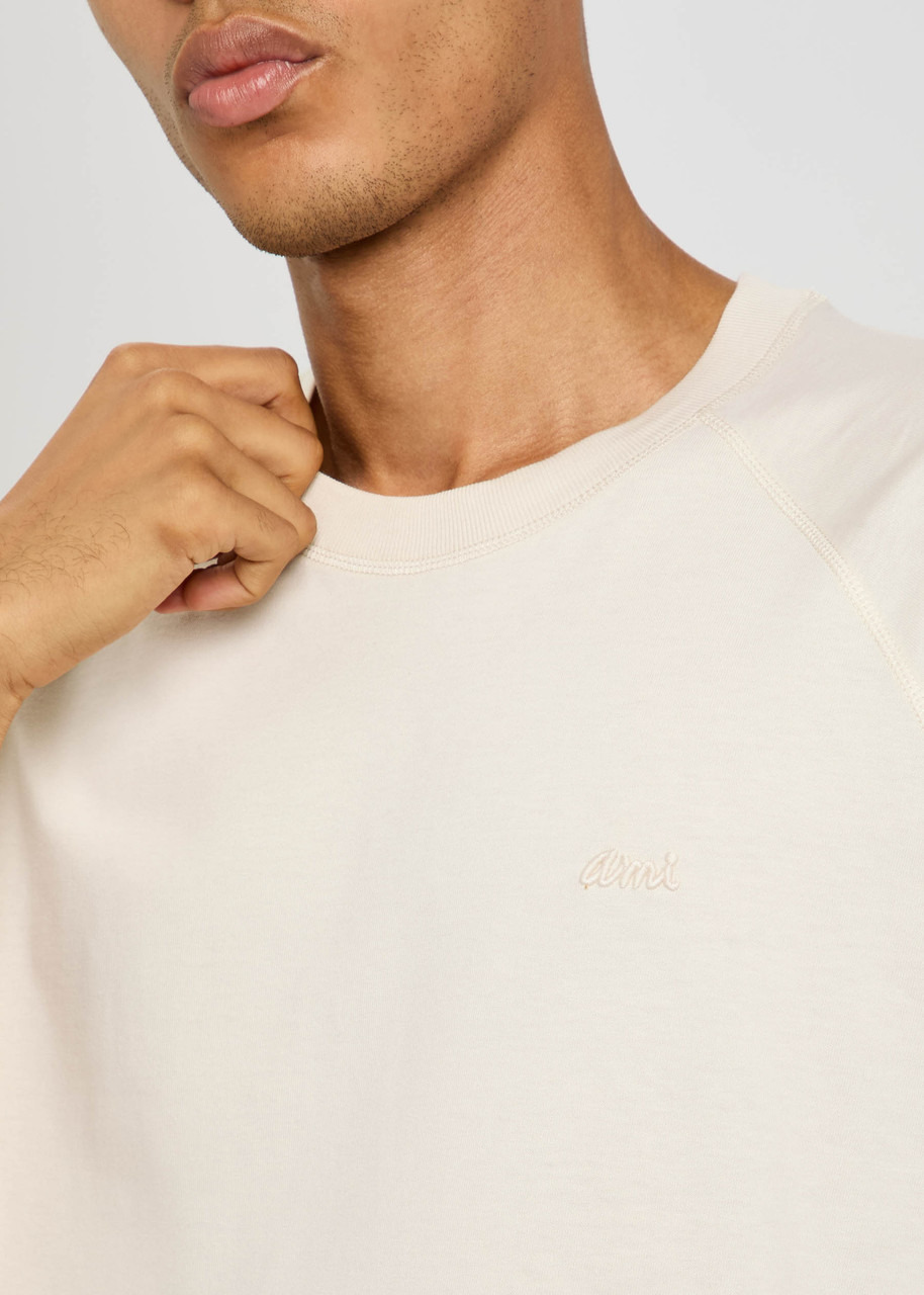 Ami Paris Logo-embroidered Cotton T-shirt - 5