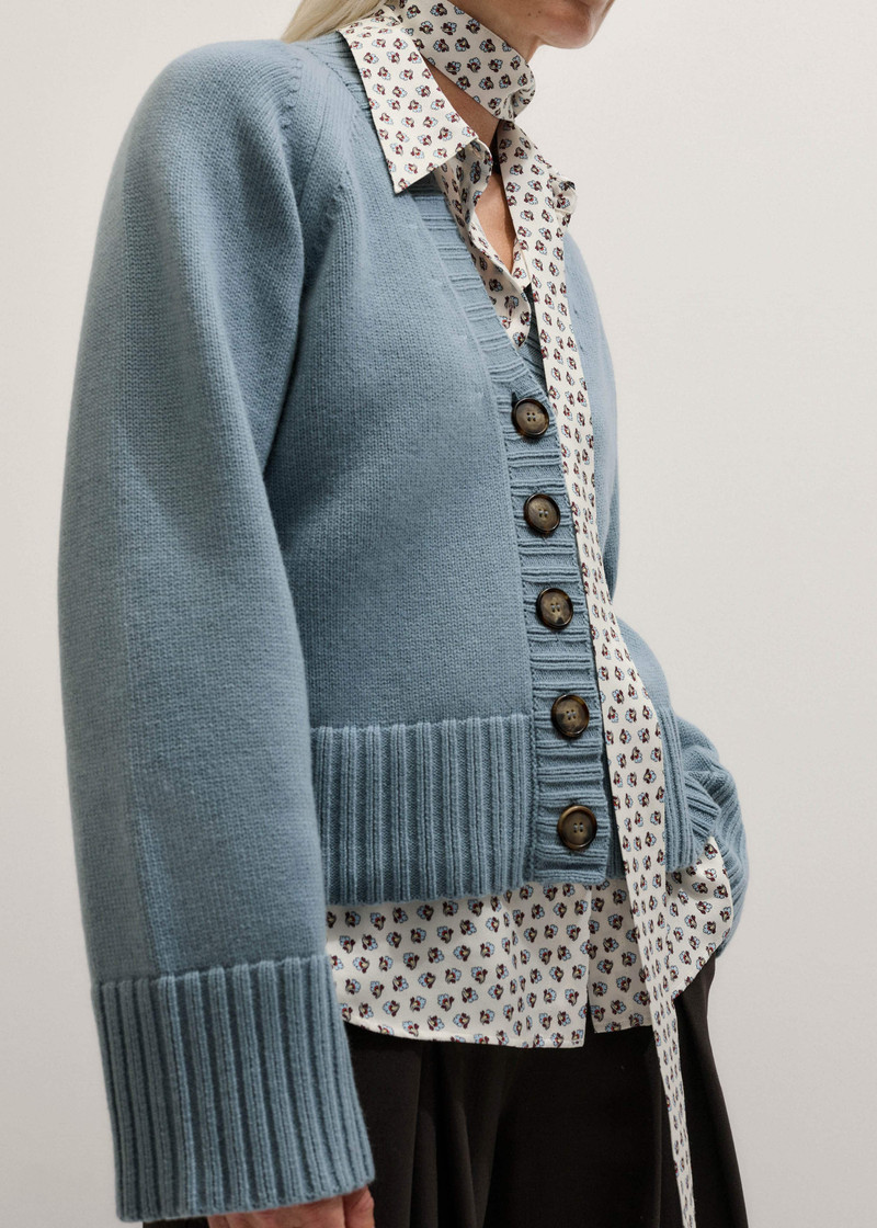 V-Neck Raglan Cardigan 3