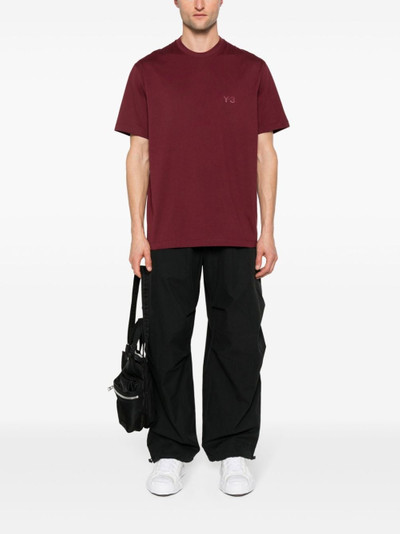Y-3 logo-rubberised cotton T-shirt outlook