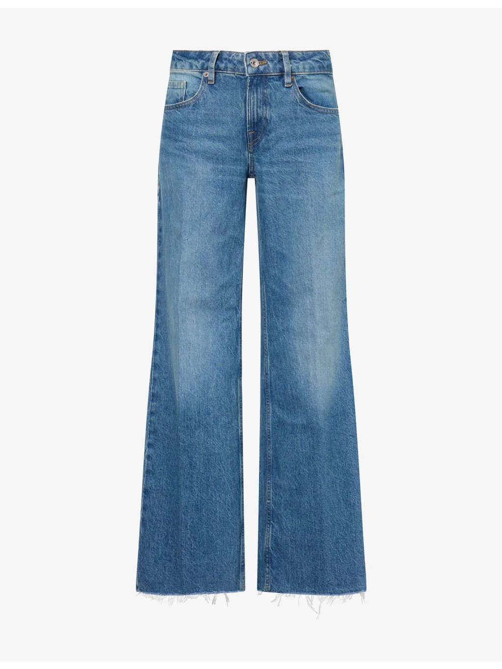 Vintage Low-Rise Loose Denim Jeans - 1
