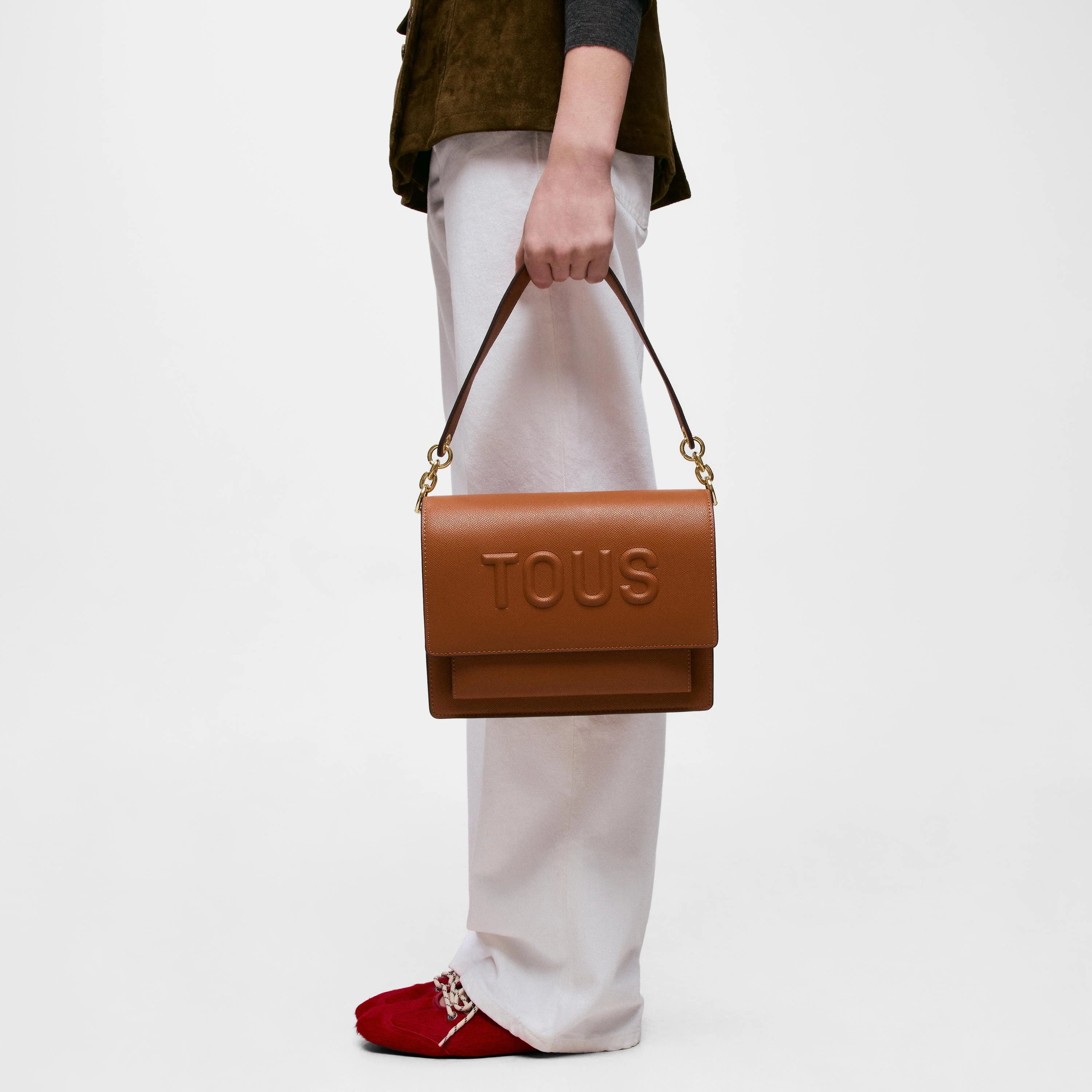 Medium camel-colored Audree Crossbody bag TOUS Brenda - 1