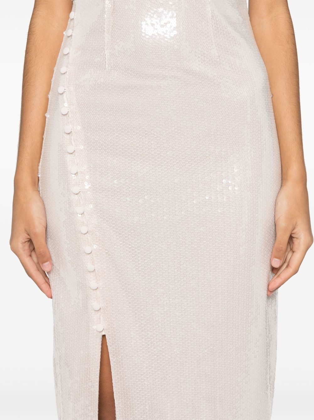 sequinned maxi dress - 5