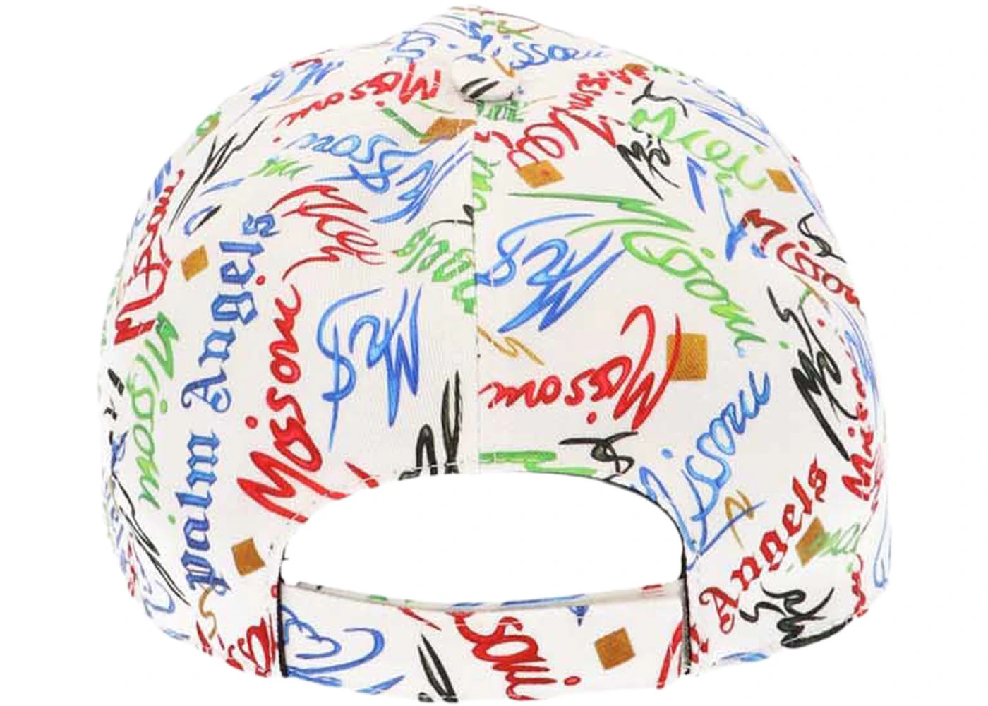 Palm Angels x Missoni Scribble Velcro Strap Cap White/Multi - 2