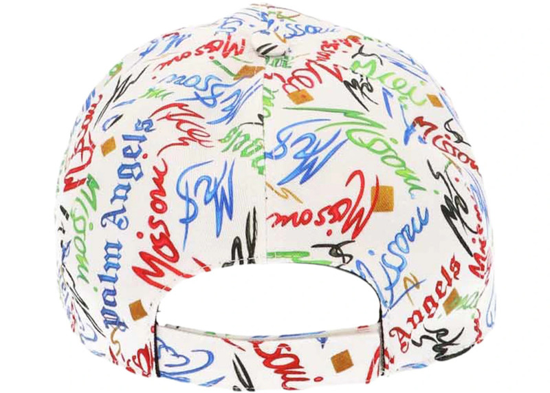 Palm Angels Palm Angels x Missoni Scribble Velcro Strap Cap White/Multi outlook