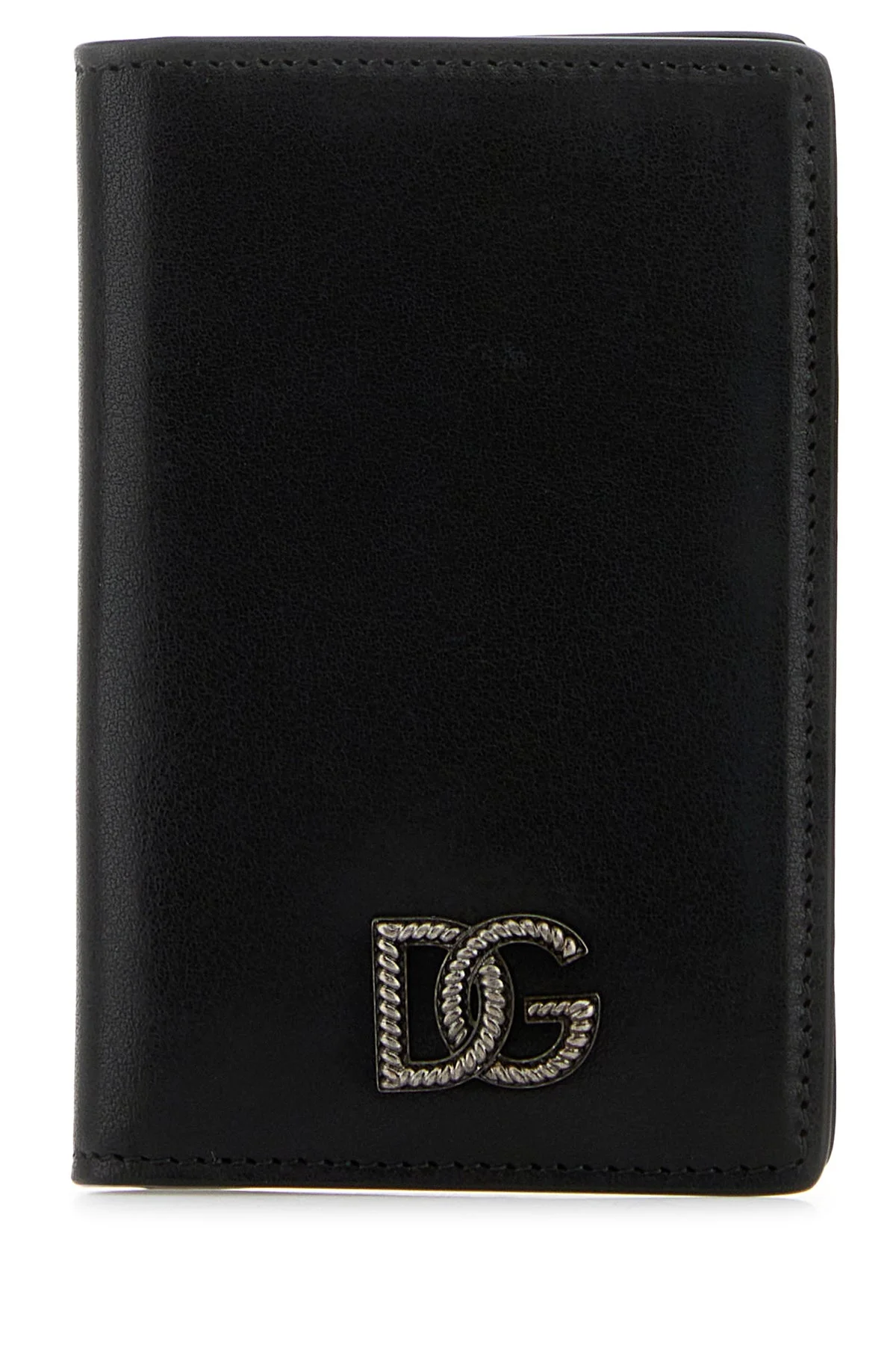 Black leather card holder - 1