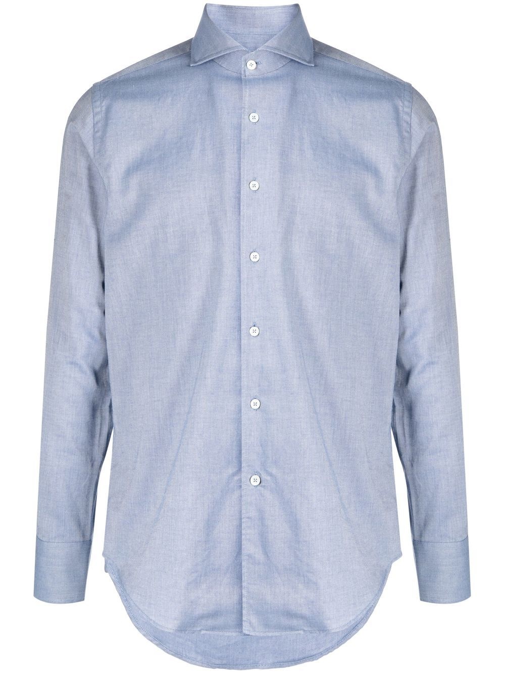 cutaway-collar cotton shirt - 2