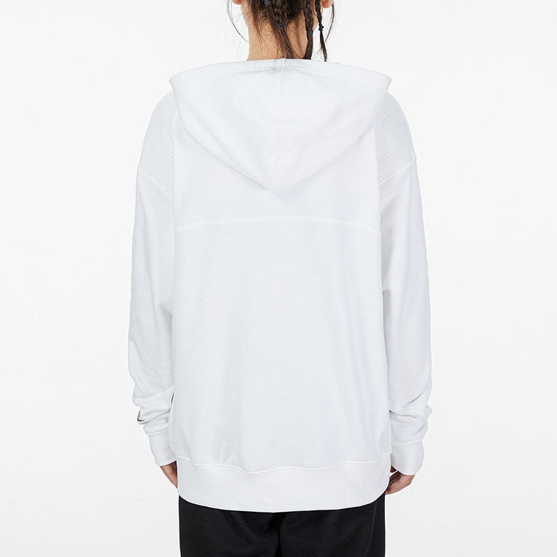 (WMNS) Nike AS NSW Air Fleece Hooded Pullover 'White' DM6060-100 - 4