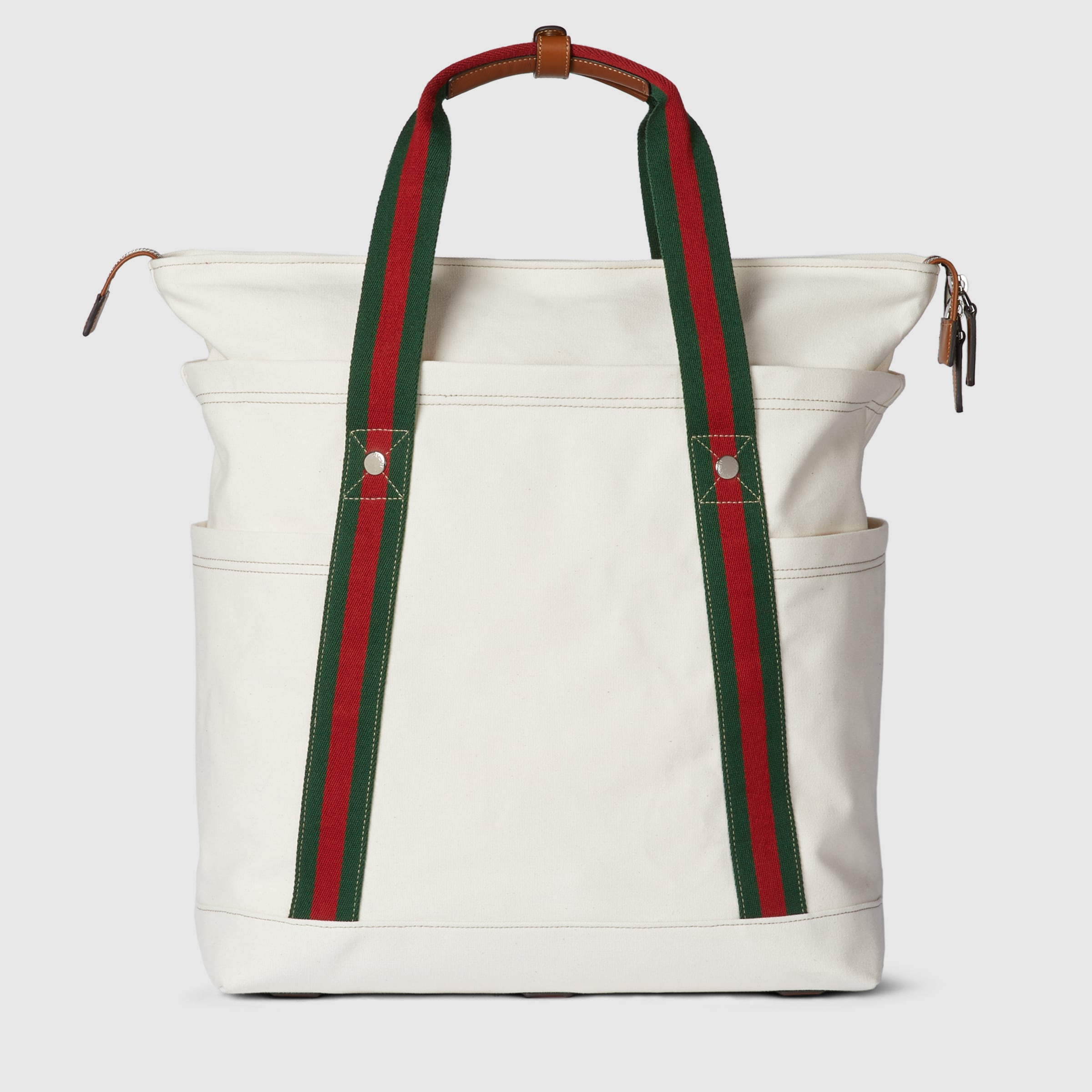 Medium printed canvas bag with Web - 8