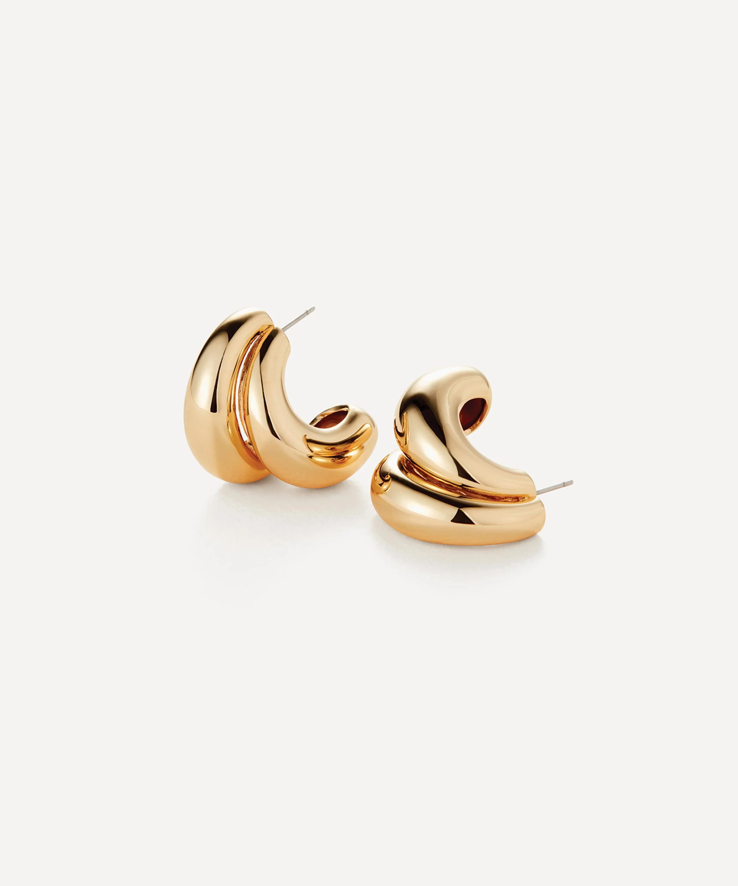 14ct Gold-Plated Orla Hoop Earrings - 1