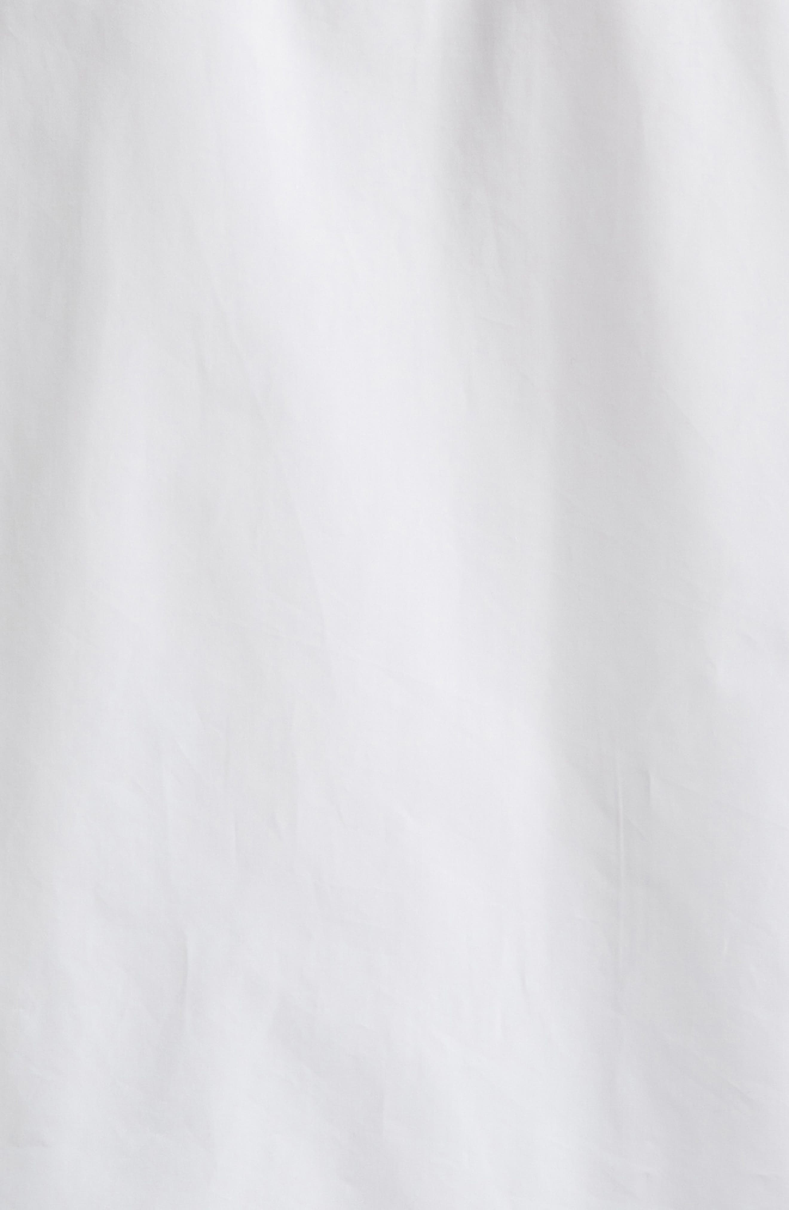 Jil Sander Pintuck Short Sleeve Cotton Button-Up Shirt in Optic White at Nordstrom - 7