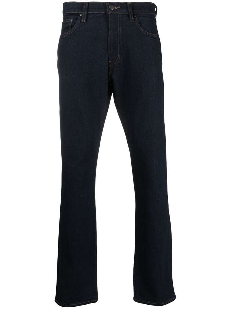 mid-rise straight-leg jeans 1
