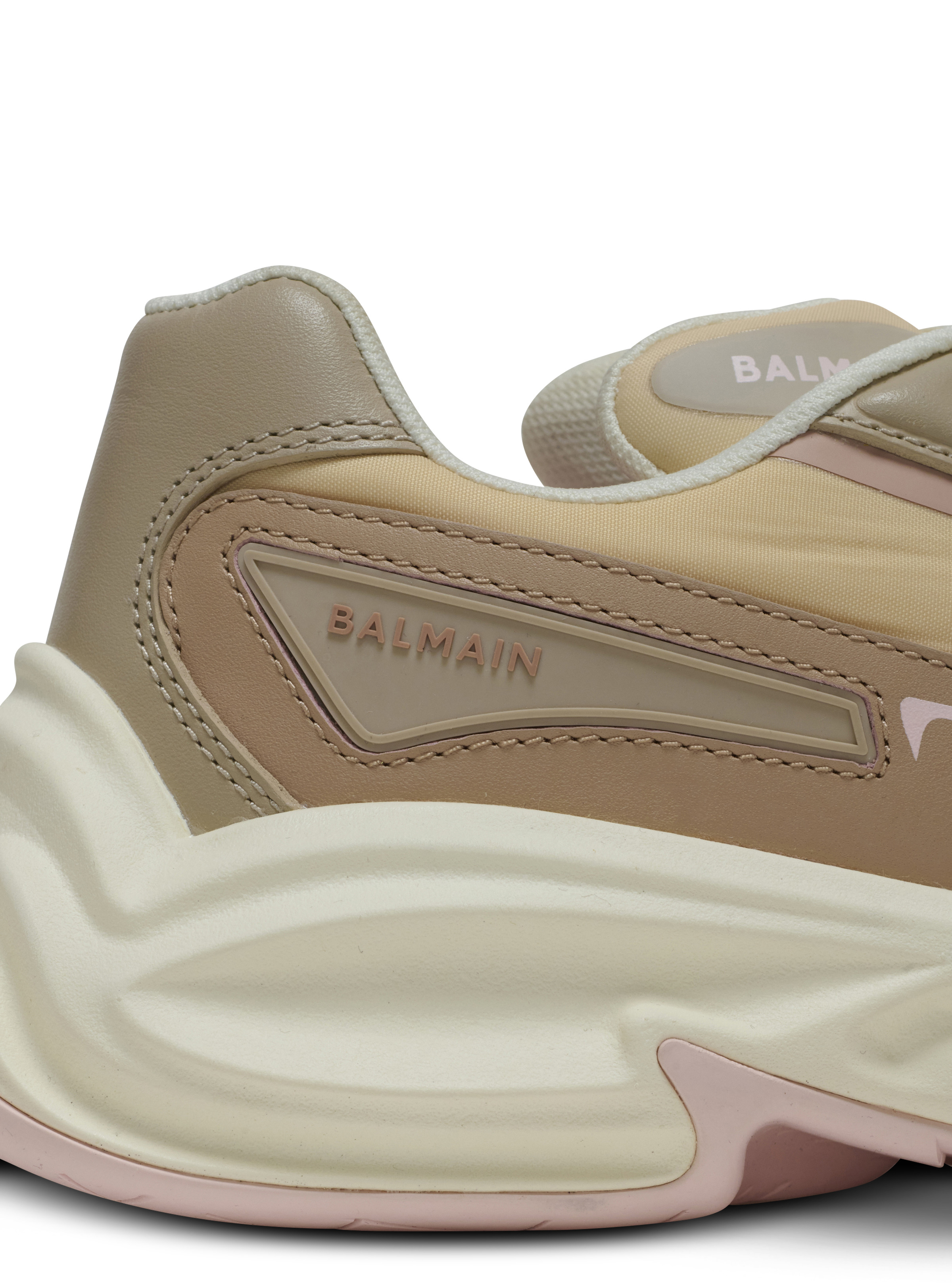 Run-Row leather and nylon trainers - 8