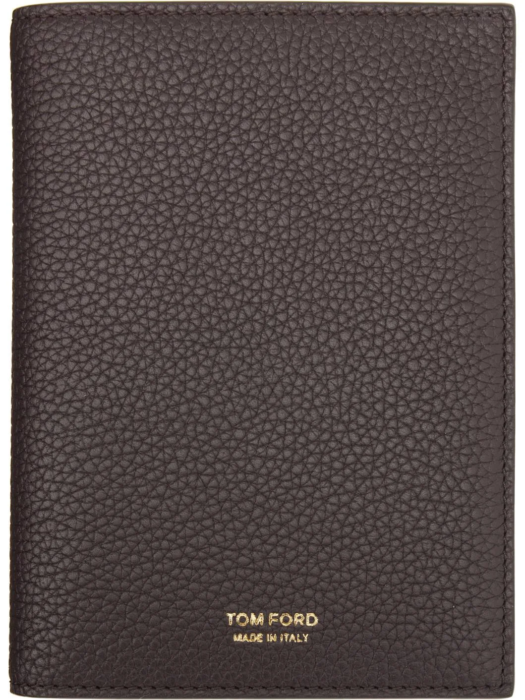 Burgundy Soft Grain Leather T Line Passport Holder - 1