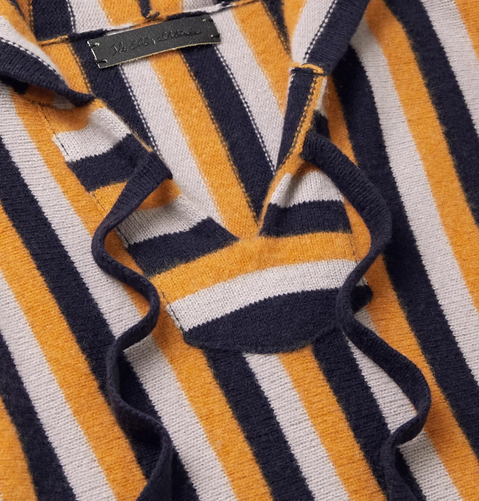 Striped Cashmere Hoodie - 5