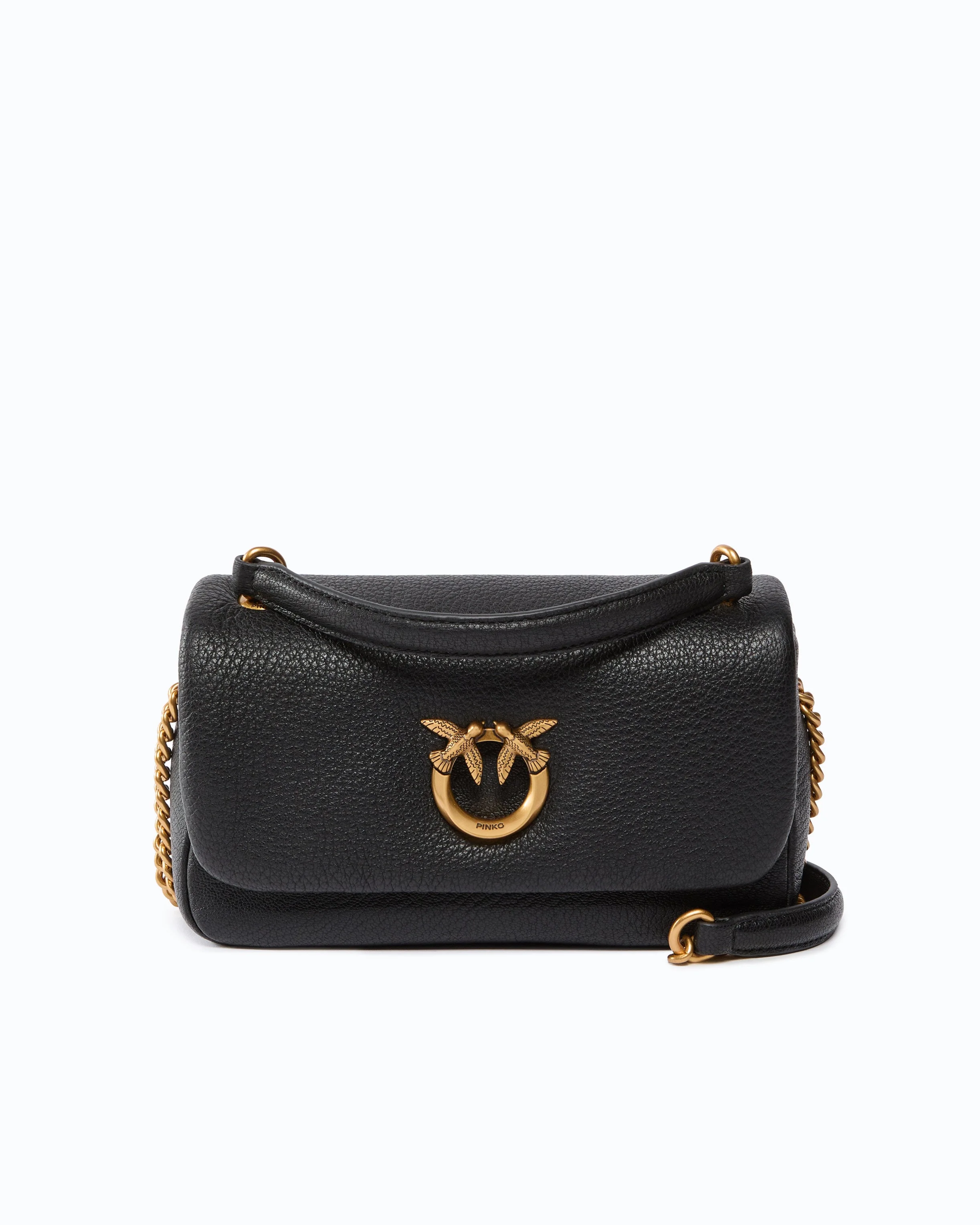 MINI LOVE BAG CLICK SOFT HORIZONTAL CROSSBODY BAG IN FULL-GRAIN LEATHER - 1