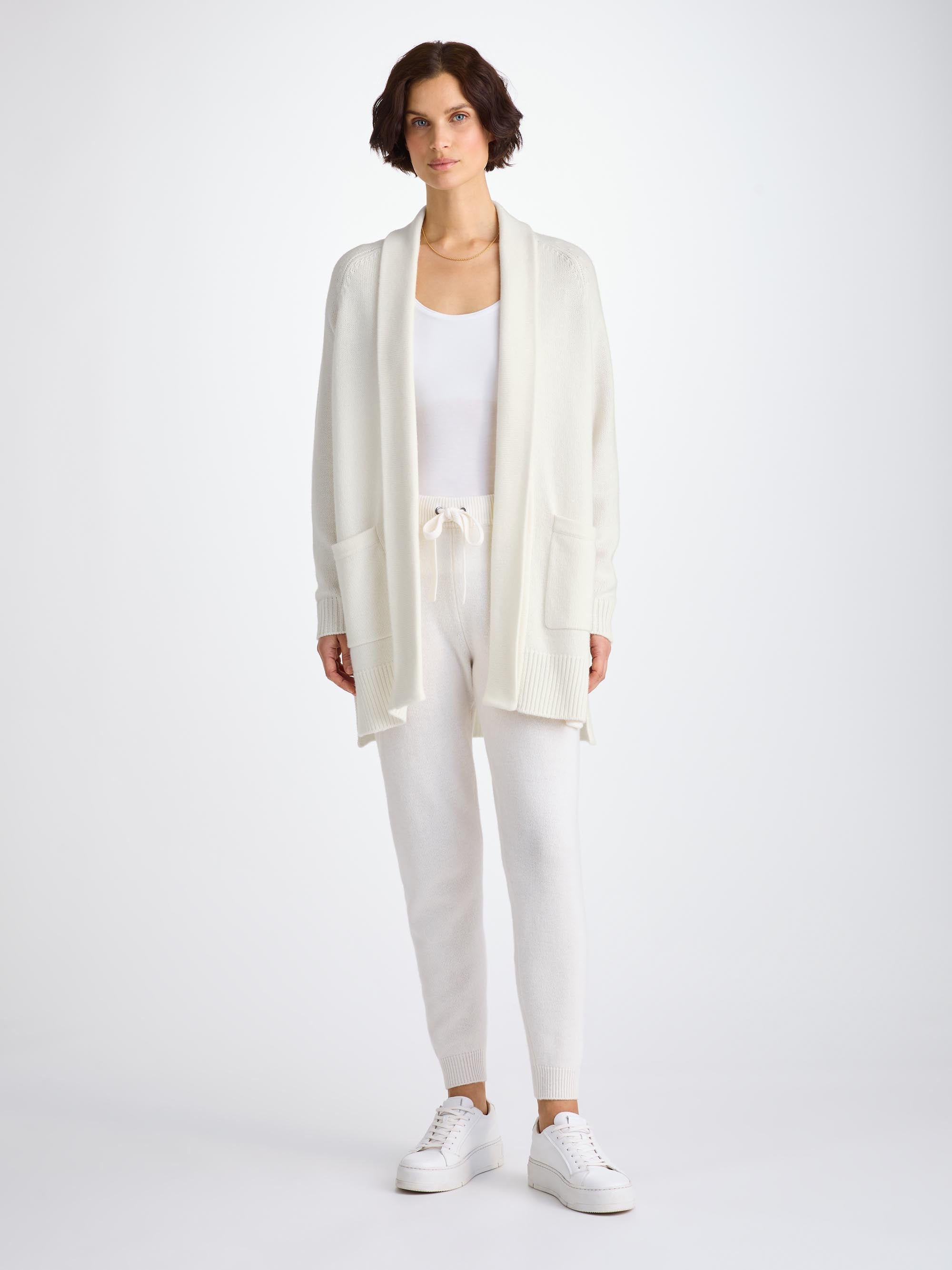 Women's Cardigan Nina Cashmere White - 3