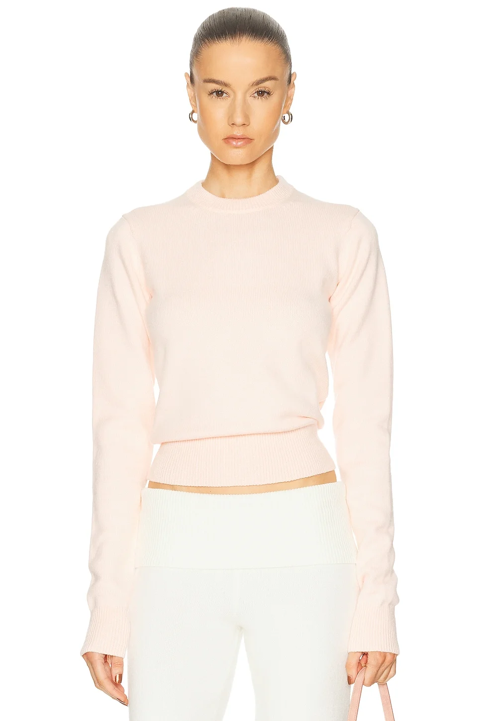Wool Cashmere Crewneck Sweater - 1